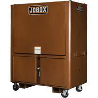 Coffre de chantier et surface de travail sur le terrain, 33" la x 63" p x 80" h, Acier, Rouge Helyx Safety & Industrial Supplies