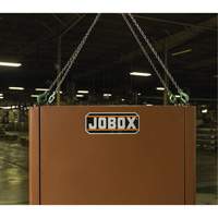 Coffre de chantier et surface de travail sur le terrain, 33" la x 63" p x 80" h, Acier, Rouge Helyx Safety & Industrial Supplies