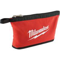 Zipper Pouch, Canvas, 1 Pockets, Black/Red Helyx Safety & Industrial Supplies