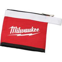 Multi-Size Zipper Pouches - Set of 3, Canvas, 3 Pockets, Black/Red Helyx Safety & Industrial Supplies