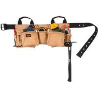Ceinture &agrave; outils pour menuisier, Cuir, Havane Helyx Safety & Industrial Supplies