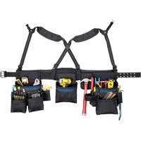 Ceinture &agrave; outils pour menuisier, Polyester, Noir Helyx Safety & Industrial Supplies