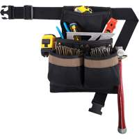 Petite ceinture &agrave; outils de luxe, Polyester, Noir Helyx Safety & Industrial Supplies