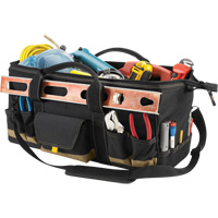 MEGAMOUTH Tool Bag, Polyester, 32 Pockets, Black Helyx Safety & Industrial Supplies