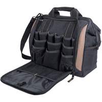 Multi-Compartment Tool Carrier, Polyester, 33 Pockets, Black Helyx Safety & Industrial Supplies