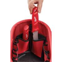 Utility Oval Bag, Ballistic Nylon, 24 Pockets, Black/Red Helyx Safety & Industrial Supplies