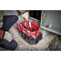 Utility Oval Bag, Ballistic Nylon, 24 Pockets, Black/Red Helyx Safety & Industrial Supplies