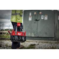Utility Oval Bag, Ballistic Nylon, 24 Pockets, Black/Red Helyx Safety & Industrial Supplies