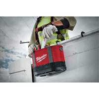 Aerial Utility Oval Bag, Ballistic Nylon, 14 Pockets, Black/Red Helyx Safety & Industrial Supplies