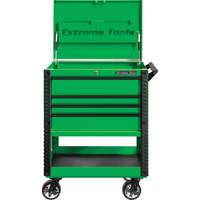 Chariot &agrave; outil s&eacute;rie EX de luxe, 4 tiroirs, 22-7/8" lo x 33" la x 44-1/4" h, Vert Helyx Safety & Industrial Supplies