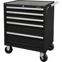 Chariot &agrave; outils industriel, 5 tiroirs, 27" la x 18-3/4" p x 31-1/2" h, Noir Helyx Safety & Industrial Supplies
