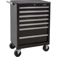 Chariot &agrave; outils industriel, 7 tiroirs, 27" la x 18-3/4" p x 39" h, Noir Helyx Safety & Industrial Supplies