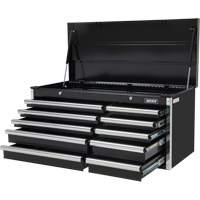 Coffre &agrave; outils industriel, 41" la, 10 tiroirs, Noir Helyx Safety & Industrial Supplies