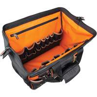 Sac &agrave; outils avec grande ouverture Tradesman Pro, Nylon balistique, 42 pochettes, Noir Helyx Safety & Industrial Supplies