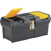 Coffre &agrave; outils avec plateau de s&eacute;rie 2000, 16" la x 7-1/10" p x 8-1/10" h, Noir/Jaune Helyx Safety & Industrial Supplies