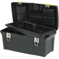 Coffre &agrave; outils avec plateau de s&eacute;rie 2000, 24" la x 11-1/4" p x 11" h, Noir/Jaune Helyx Safety & Industrial Supplies