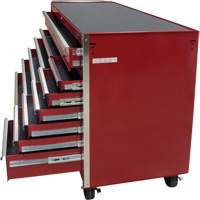 Chariot &agrave; outils industriel, 12 tiroirs, 56" la x 24-1/2" p x 38-1/8" h, Rouge Helyx Safety & Industrial Supplies