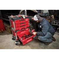 Packout 3-Drawer Tool Box, 16-1/3" x 14-1/3" x 22-1/5", Black/Red Helyx Safety & Industrial Supplies