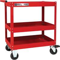 Chariot utilitaire robuste s&eacute;rie PRO+, 3 tiers, 30-1/5" x 38-1/3" x 19-1/2" Helyx Safety & Industrial Supplies