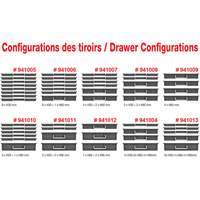 Coffre &agrave; outils mobile avec tiroirs, 8 tiroirs, 22-4/5" la x 15" p x 18" h, Noir Helyx Safety & Industrial Supplies