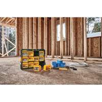 Flip-Bin Organizer, 3-7/8" W x 17-3/4" D x 13-7/8" H, Black/Yellow Helyx Safety & Industrial Supplies