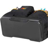 Molded Base Contractor's Closed-Top Tool Bag, Ballistic Polyester, 29 Pockets, Black/Blue Helyx Safety & Industrial Supplies