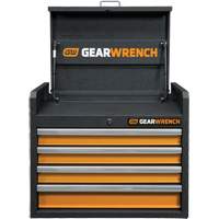 Coffre &agrave; outils de s&eacute;rie GSX, 26" la, 4 tiroirs, Noir/Orange Helyx Safety & Industrial Supplies