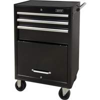 Chariot &agrave; outils industriel, 3 tiroirs, 29-4/5" la x 21-1/5" p x 38-4/5" h, Noir Helyx Safety & Industrial Supplies