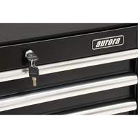 Chariot &agrave; outils industriel, 3 tiroirs, 29-4/5" la x 21-1/5" p x 38-4/5" h, Noir Helyx Safety & Industrial Supplies