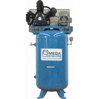Compresseurs d'air s&eacute;rie industrielle - Compresseurs verticaux - Deux &eacute;tages, 66,6 gal. (80 gal. US) Helyx Safety & Industrial Supplies