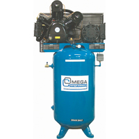 Compresseurs d'air s&eacute;rie industrielle - Compresseurs verticaux - Deux &eacute;tages, 66,6 gal. (80 gal. US) Helyx Safety & Industrial Supplies