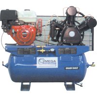 Compresseurs d'air s&eacute;rie industrielle - Compresseurs &agrave; moteur, 25 gal. (30 gal. US) Helyx Safety & Industrial Supplies