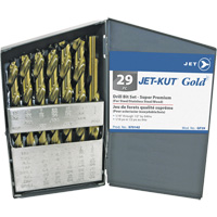 Jeu de forets de premi&egrave;re qualit&eacute; JET-KUT GOLD, 29 morceaux, Acier alli&eacute; Helyx Safety & Industrial Supplies