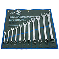Jeu de cl&eacute;s mixtes SAE avec panneau sur&eacute;lev&eacute; 11 mcx, Combinaison, 11 morceaux, Imp&eacute;rial Helyx Safety & Industrial Supplies