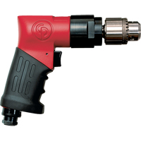 Perceuses non r&eacute;versibles, 21 pi³/min, 1/4" NPTF, 89 dBA, 3/8" mandrin, Avec cl&eacute; Helyx Safety & Industrial Supplies