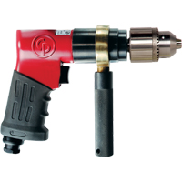 Perceuse r&eacute;versible, 15 pi³/min, 1/4" NPTF, 3/8" mandrin Helyx Safety & Industrial Supplies