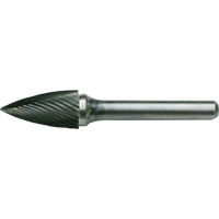 Fraises au carbure solide - Arboriforme avec extr&eacute;mit&eacute; en pointe CLEVELAND, , 1/8" dia., 1/8" Tige, 1/4" Prof. de la coupe Helyx Safety & Industrial Supplies