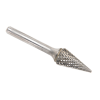 Fraises au carbure solide - Forme conique pointue CLEVELAND, SM-5, 1/2" dia., 1/4" Tige, 22,2 mm Prof. de la coupe Helyx Safety & Industrial Supplies