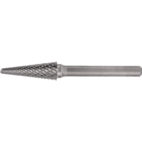 CLEVELAND Solid Carbide Burrs - Taper Shape Radius End 14° Helyx Safety & Industrial Supplies