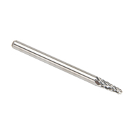 CLEVELAND Solid Carbide Burrs - Taper Shape Radius End 14°, 1/8" Shank Helyx Safety & Industrial Supplies