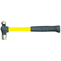 Marteaux &agrave; panne sph&eacute;rique avec manche en fibre de verre robuste, Poids de la t&ecirc;te 8 oz, Face Ordinaire, Prise Coussin&eacute;e Helyx Safety & Industrial Supplies