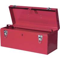 TB21 Boîte &agrave; outils en acier, 8-3/4" P x 20" la x 9-3/8" h, Rouge Helyx Safety & Industrial Supplies