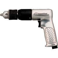Perceuse pneumatique, 4 pi³/min, 1/4" NPTF, 94 dBA, 1/2" mandrin, Avec cl&eacute; Helyx Safety & Industrial Supplies