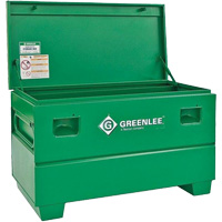 Coffre de chantier, 48" x 24" x 25", Acier, Vert Helyx Safety & Industrial Supplies