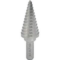 Progressive Step Drill, 1/4" - 3/8" , 1/8" Increments, High Speed Steel Helyx Safety & Industrial Supplies