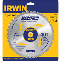 Contractor Saw Blades - Marathon&reg; Saw Blades, 7-1/4", 40 Teeth, Wood Use Helyx Safety & Industrial Supplies