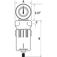 Compressed Air Filters, Modular, 3/4" NPT, Automatic Drain Helyx Safety & Industrial Supplies