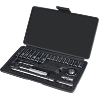 Jeu de douilles, 22 Mcx, Prise de 1/4", Profond Helyx Safety & Industrial Supplies