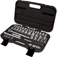 Jeux de douilles SAE/m&eacute;triques 1/4" et 3/8", 41 Mcx Helyx Safety & Industrial Supplies