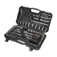 Jeux de douilles et cl&eacute;s SAE/m&eacute;triques 1/4", 3/8" et 1/2", 120 Mcx, Profond Helyx Safety & Industrial Supplies